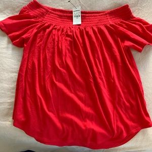 Off the shoulder express shirt